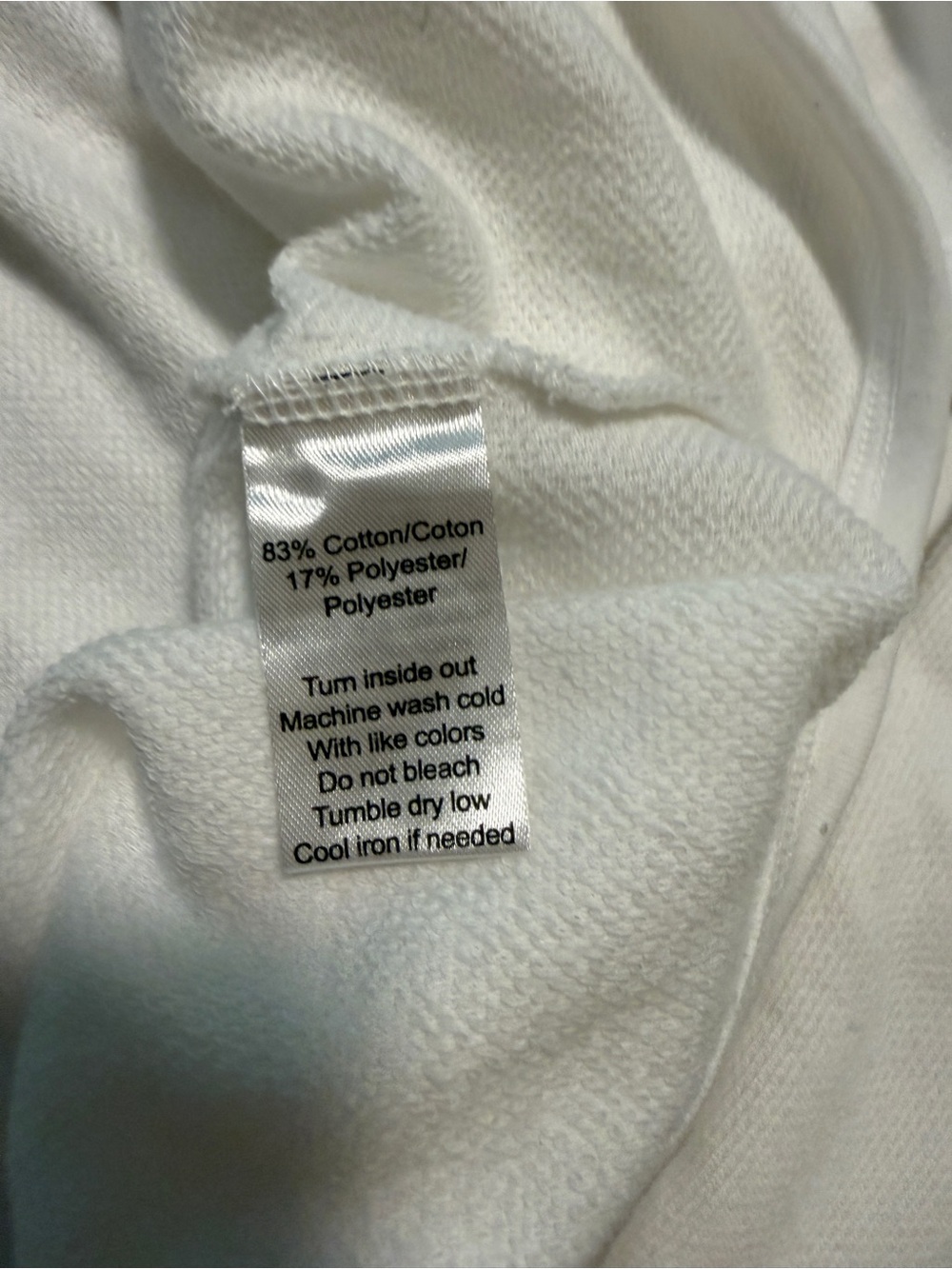 ATM Anthony Thomas Melillo White French Terry Zip Hoodie L - Picture 8 of 9